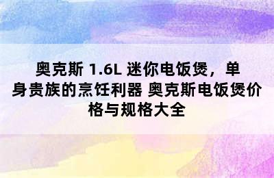 奥克斯 1.6L 迷你电饭煲，单身贵族的烹饪利器 奥克斯电饭煲价格与规格大全